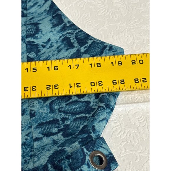 Simply Vera Womens Blue Vera Wang Seamed Knit V-Neck Mini Dress Size XL Belted - Picture 9 of 11